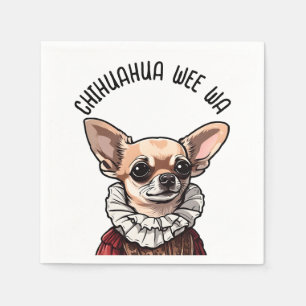 Chihuahua wee wa napkin