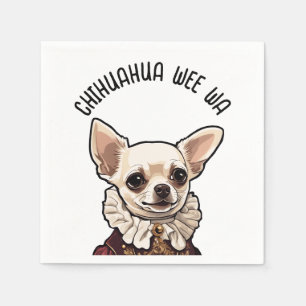 Chihuahua wee wa napkin