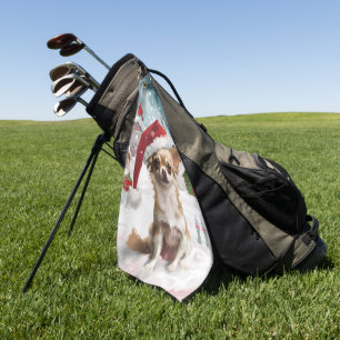 Chihuahua Winter Wonderland Christmas Joy Golf Towel