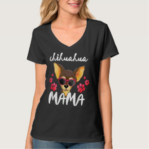 Chihuahua Women Mum Love Chihuahua Mama T-Shirt