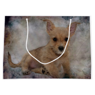 Chihuahua/Yorkie Puppy Large Gift Bag