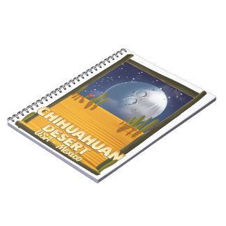 Chihuahuan Desert Cartoon travel poster Notebook