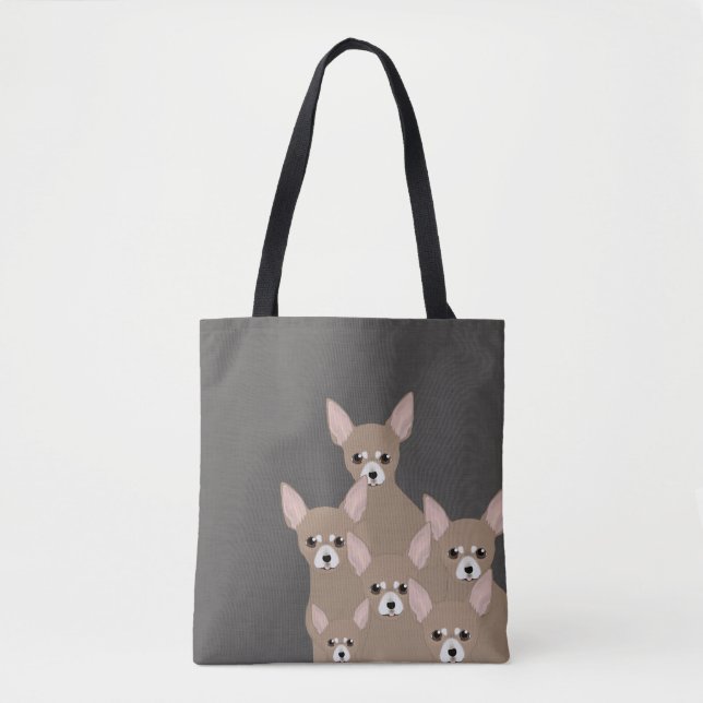 Chihuahuas Allover Tote (Front)