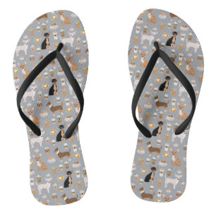 Chihuahuas and Coffee Shoes Flip Flops