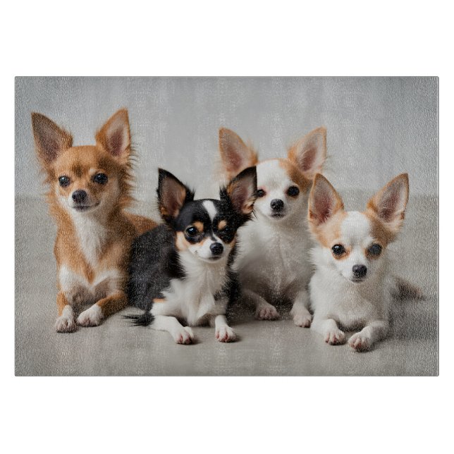 Chihuahuas Cutting Board (Front)