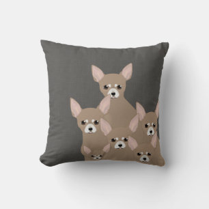 Chihuahuas Throw Pillow