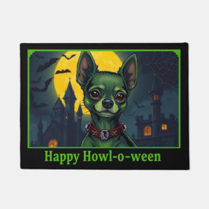 Chihuahuastein Happy Howl-o-ween Doormat