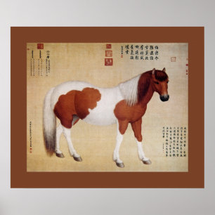 Chihuaying ~赤花鹰~Ten Steeds ~Giuseppe Castigl Poster