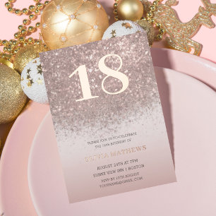 Chiic 18th Birthday Rose Gold Calligraphy