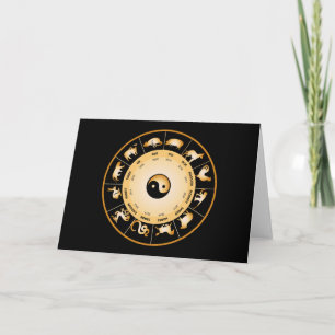 Chiinese Zodiac Wheel Holiday Card