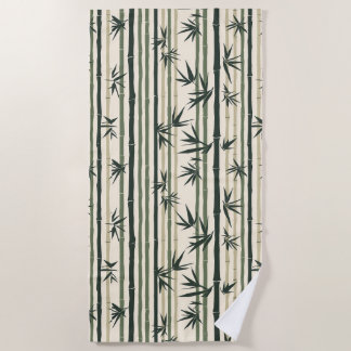 Chikurin Zen (Bamboo Grove) Beach Towel