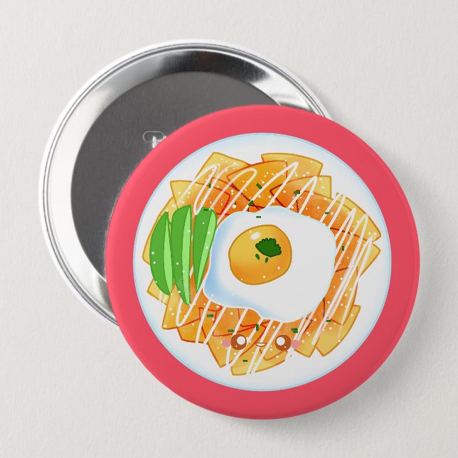 Chilaquiles Rojos 10 Cm Round Badge (Front & Back)