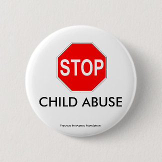 CHILD ABUSE 6 CM ROUND BADGE