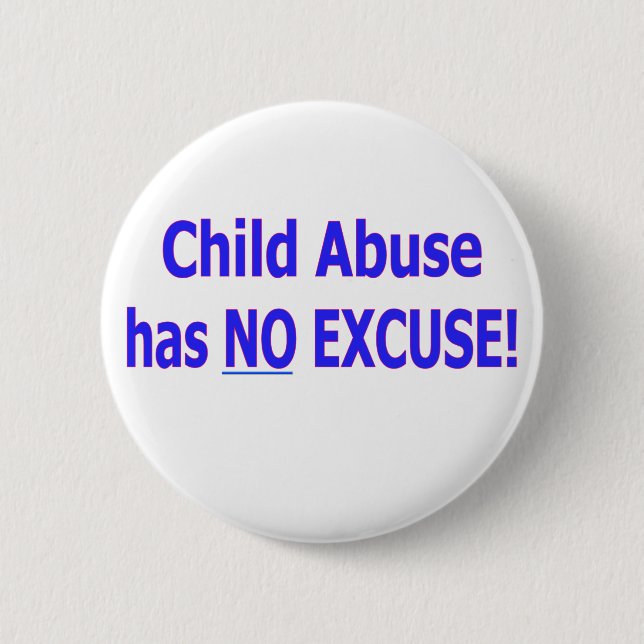 Child Abuse 6 Cm Round Badge (Front)