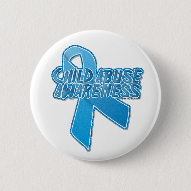 child-abuse-awareness 6 cm round badge (Front)