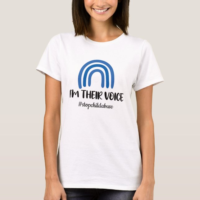 Child Abuse Awareness Child Abuse Prevention Month T-Shirt (Front)