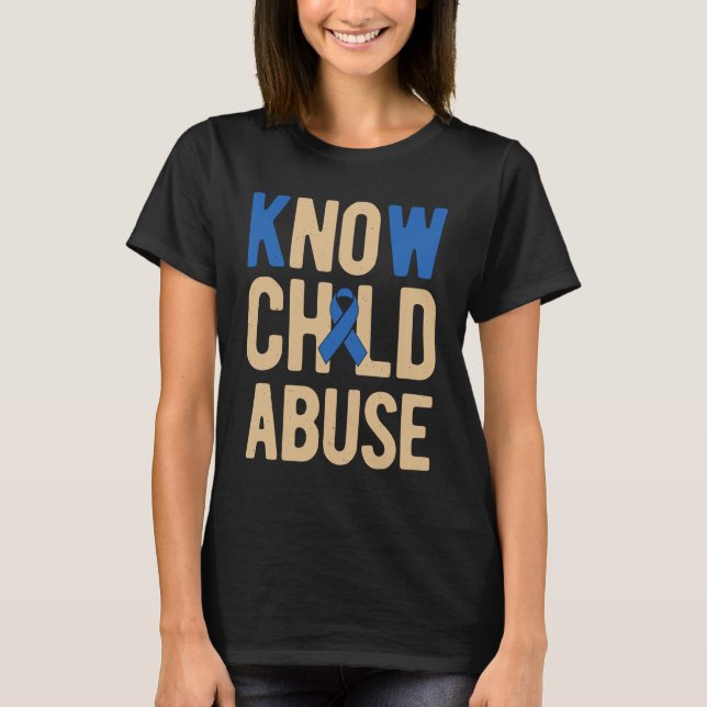 Child Abuse Awareness T-Shirt (Front)