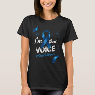 Child Abuse Prevention Awareness Im Their Voice Pi T-Shirt