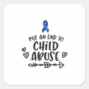 Child Abuse Prevention, awareness Square Sticker