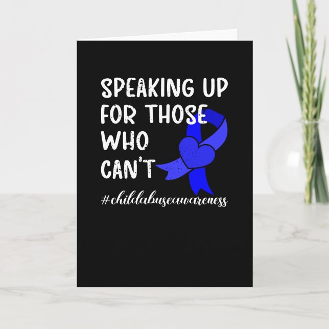 Child Abuse Prevention Month Child Abuse Awareness Card (Front)