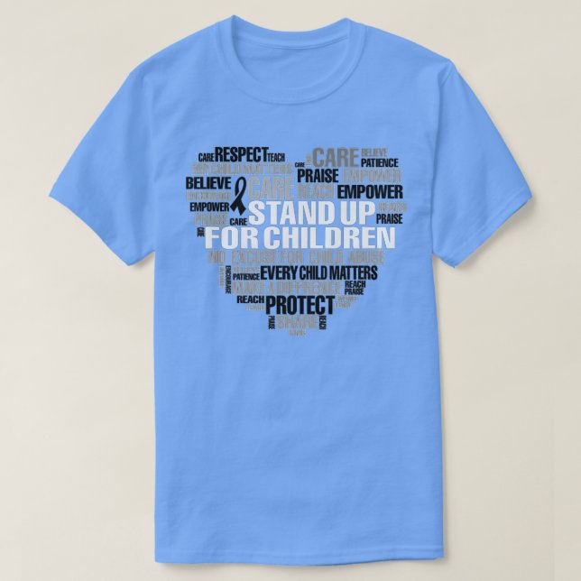 Child Abuse Prevention Stop Child Abuse Break the  T-Shirt (Design Front)