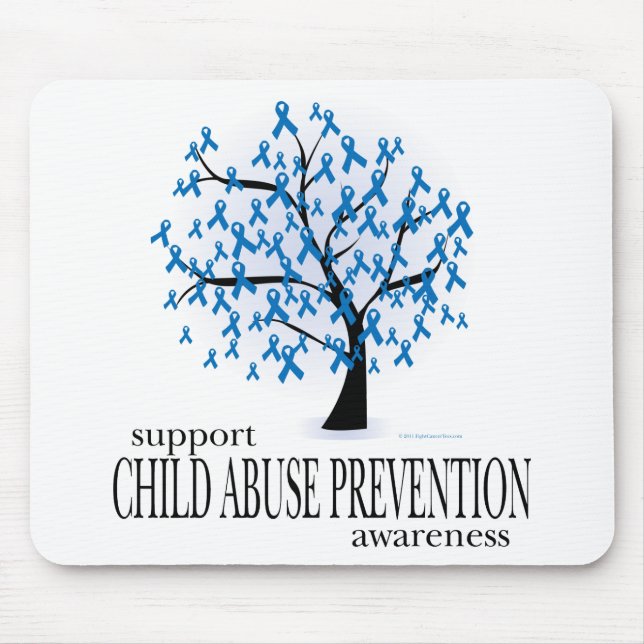 Child Abuse Prevention Tree Mouse Mat (Front)