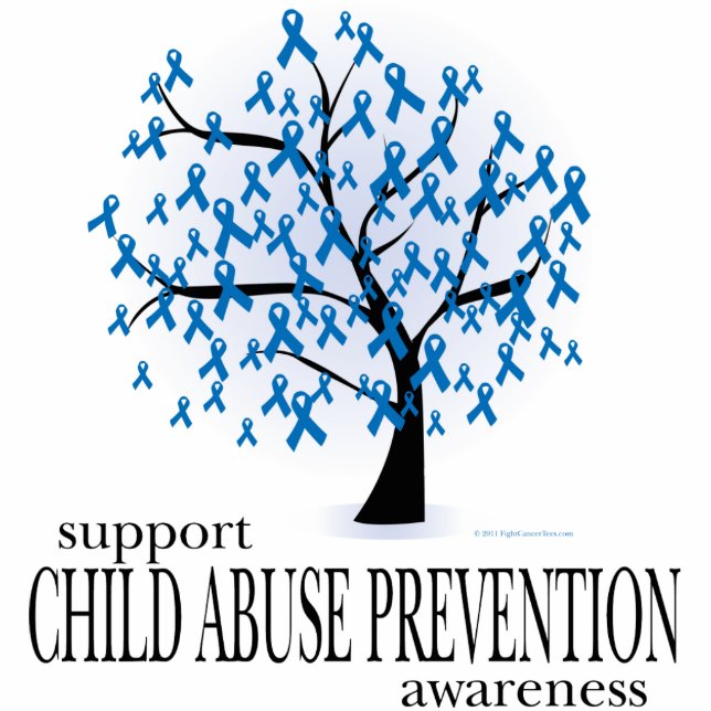 Child Abuse Prevention Tree Standing Photo Sculpture (Front)