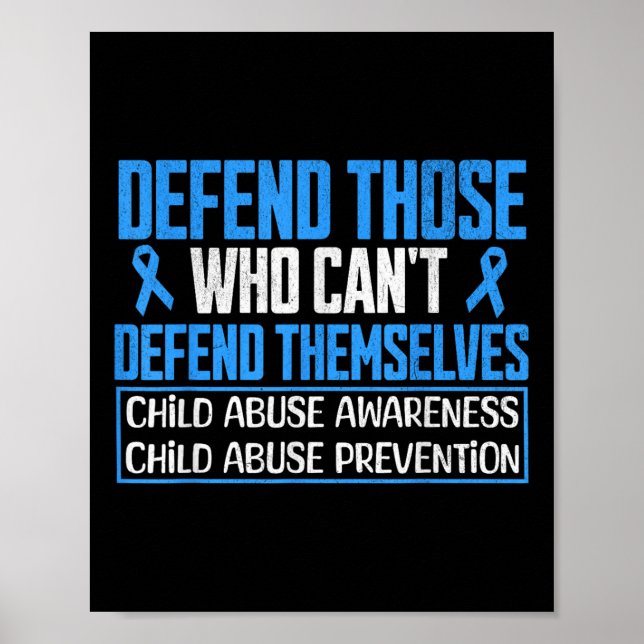 Child Abuse Survivor Child Abuse Prevention Month  Poster (Front)