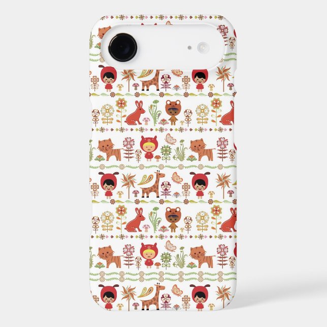 Child and Animals Pattern Case-Mate iPhone Case (Back)