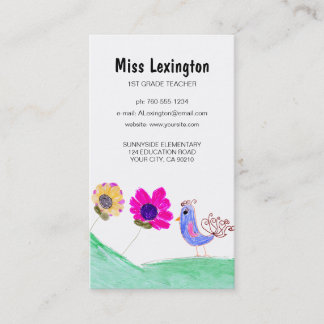 Child Art, Teacher Business Cards