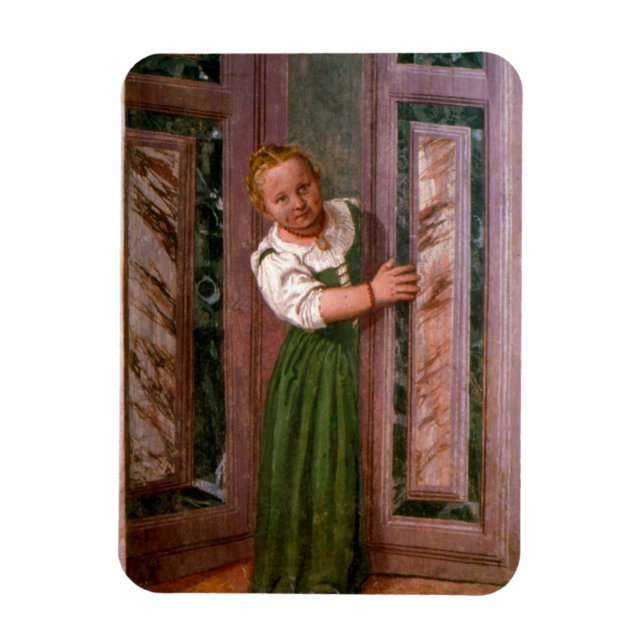 Child at the Door, from the Sala a Crociera, c.156 Magnet (Vertical)