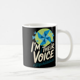 Child Awareness Im Their Voice Stop Child Coffee Mug