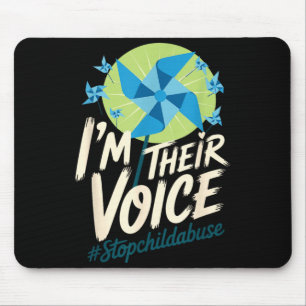 Child Awareness Im Their Voice Stop Child Mouse Mat