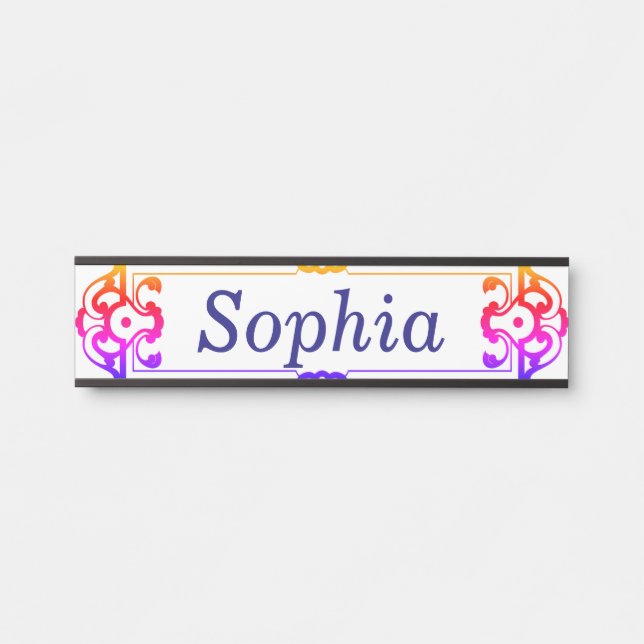 Child Bedroom Door Name Plaque Idea Sign (Front)