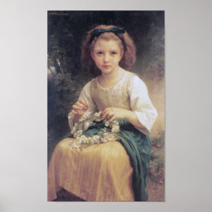 Child Braiding a Crown, Bouguereau Poster