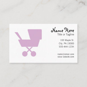 Child Care Babysitting Nanny Business Card