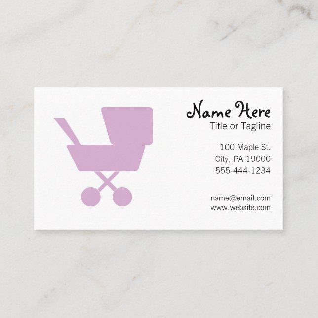 Child Care Babysitting Nanny Business Card (Front)
