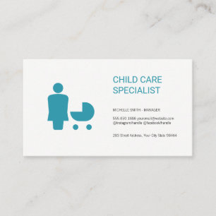 Child Care Behaviorist Babysitter Appointment Card