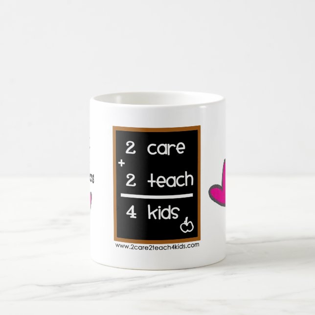 Child Care Providers ♥ 2care2teach4kids logo mug (Center)