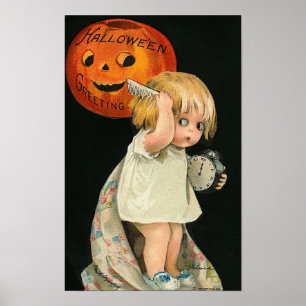 Child Combing Hair Poster