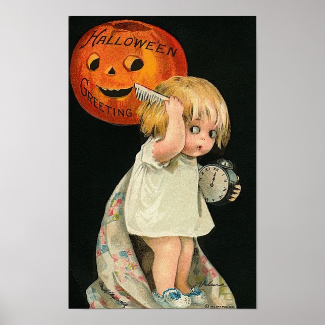 Child Combing Hair Poster (Front)