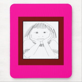 Child Deciding Mouse Mat