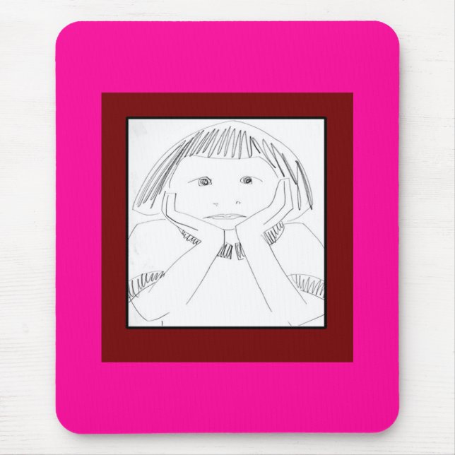 Child Deciding Mouse Mat (Front)