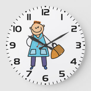 Child Doctor Large Clock
