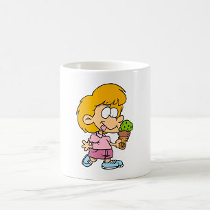 Child Eating Ice Cream  Coffee Mug
