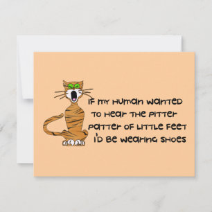 Child-Free Kitty Cat Invitation