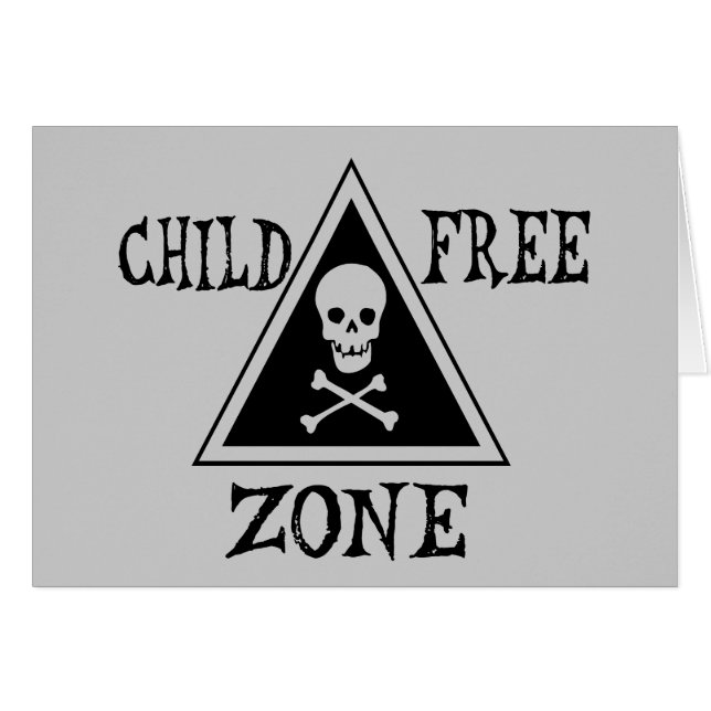 Child-Free Zone (Front Horizontal)