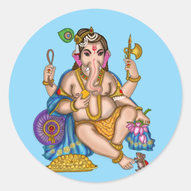 Child Ganesha Sticker  (Front)