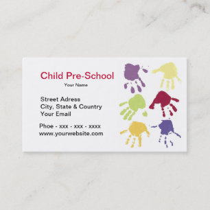 Child Hands Pre-School Business Card