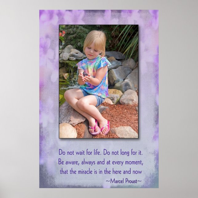 Child Holding a Butterfly Poster (Front)